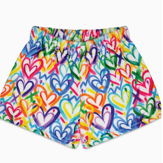 Corey Paige Hearts Plush Shorts - Iscream