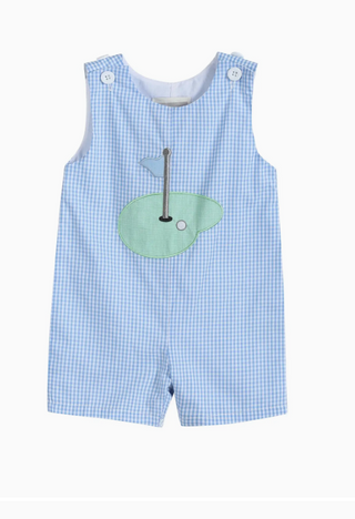 Blue Gingham Golf Hole Shortall