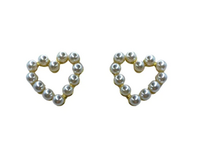 Pearl Heart Stud