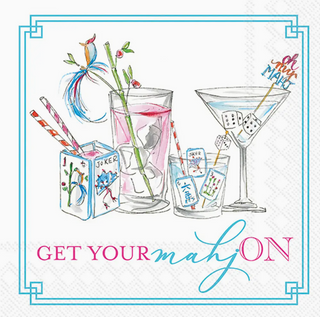 Mahjong Paper Cocktail Napkin 20 Ct