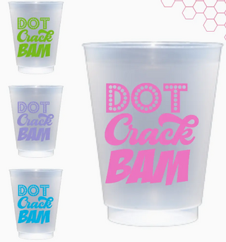 Mahjong Frost Flex Cups - 8 cups per set  Crack Dot Bam