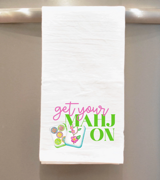 Mahjong Tea Towel Get Your Mahjong On