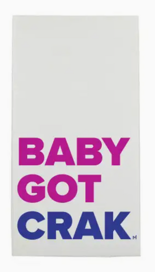 “Baby Got Crak" Mahjong Guest Towel