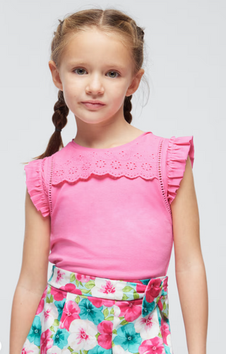 Girls eyelet t-shirt