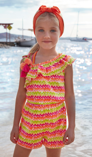 Zigzag Girls Romper