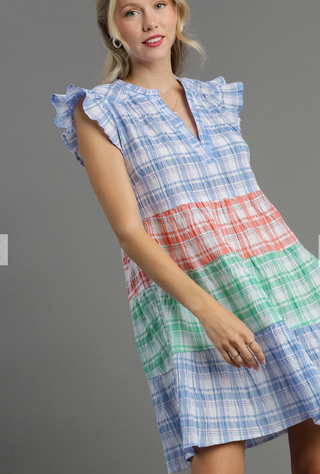 Jesse Mixed Plaid Dress