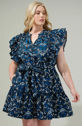 Dynamite Floral Ruffle Mini