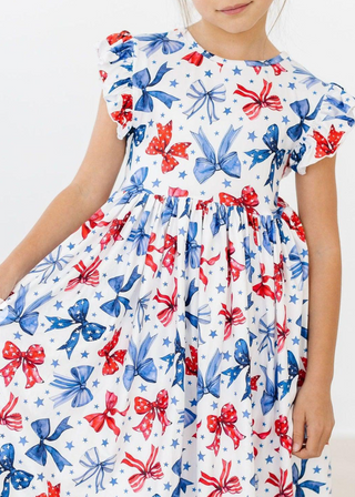 Born to Sparkle Flutter Sleeve Dress
