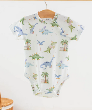 Dino-Mite Birthday Organic Cotton Baby Onesie