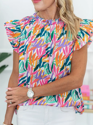 The Jamberly Tropics Print Blouse
