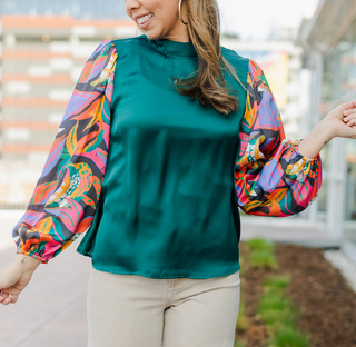 Melanie Eyes On Me Long Sleeve Blouse