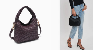 Jessamine Woven Vegan Leather Crossbody