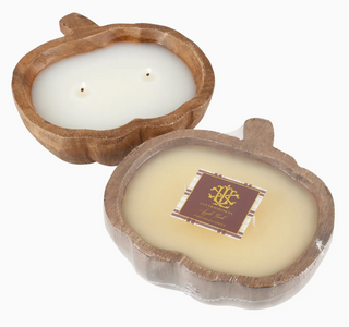 Apple Jack 2 Wick Pumpkin Dough Bowl Candle -Small