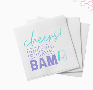 Cheers! Bird Bam Mahjong Cocktail Napkins