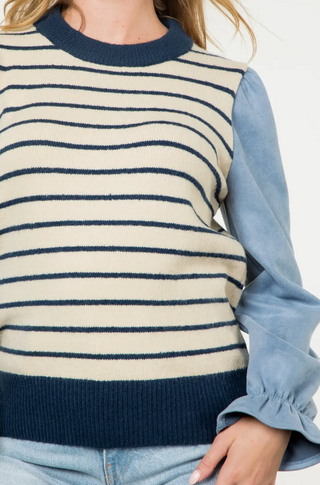 Patrice Mixed Media Sweater
