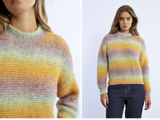 TIE-DYE SWEATER  Saffron