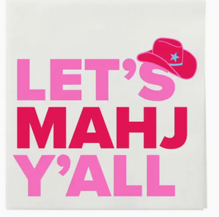 "Let's Mahj Y'all" Cocktail Napkins