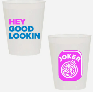 “Hey Good Lookin” Mahjong Shatterproof Cups