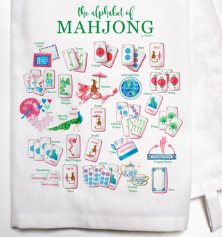 Mahjong Alphabet Bar Towel