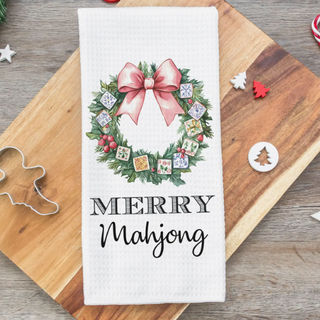 Merry Mahjong Happy Hour Towel