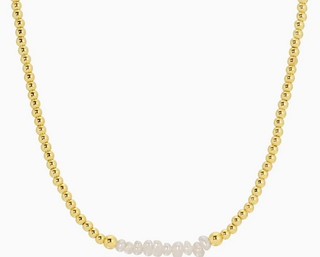 Pearl Accented Beaded Necklace