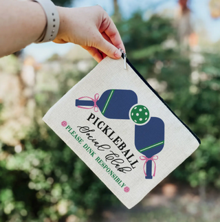 Pickleball Club Makeup Bag - Cosmetic Zipper Pouch