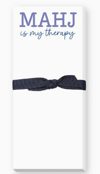 Mahj Is My Therapy Skinnie Notepad