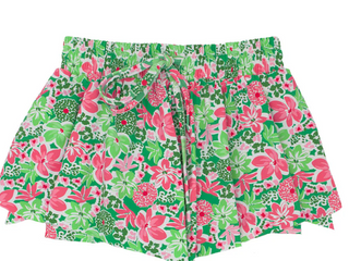 Botanical Flowers Butterfly Flowy Short