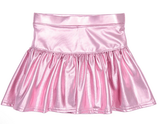Light Pink Metallic Skort