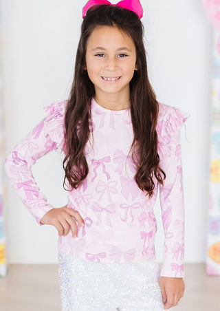 Twinkle Ties Ruffle Tee