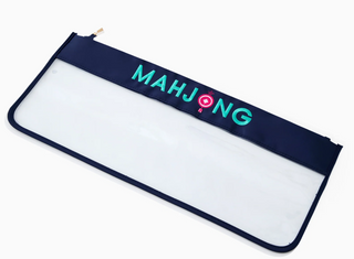 Navy Stitched Mahjong Bag