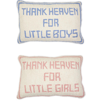 Thank Heaven Embroidery Decorative Throw Pillow