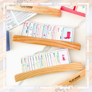 Wooden Card Rack - Set of 4 Playing Card Game