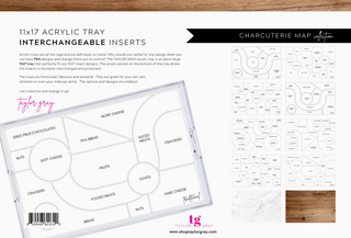 Charcuterie Map Insert Set of 10