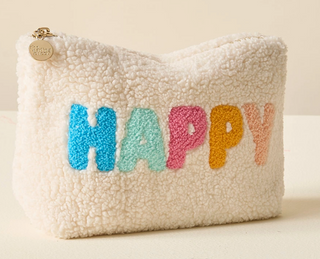 Teddy Pouch- Happy