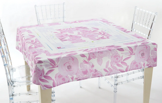 Lavender Lux Instructional Mahjong Tablecloth