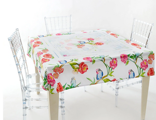 Parakeet Perch Instructional Mahjong Tablecloth