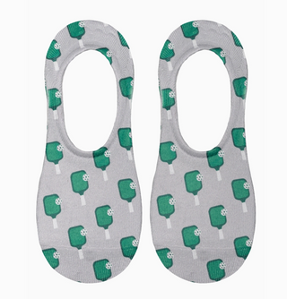 No-Show Liner Socks - Pickleball - Gray