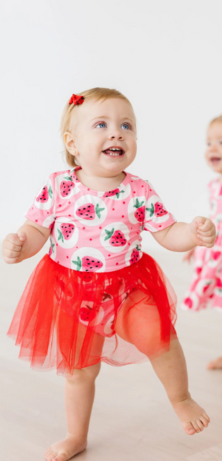 Strawberry Fields Tutu Bodysuit