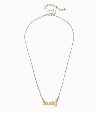 Mahj Ball Chain Necklace in Shiny Gold