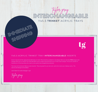 11x5.5 Acrylic Trinket Tray Blank