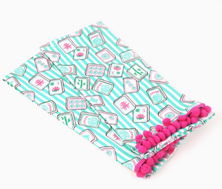 Mahjong Embroidered Bar Towel Set