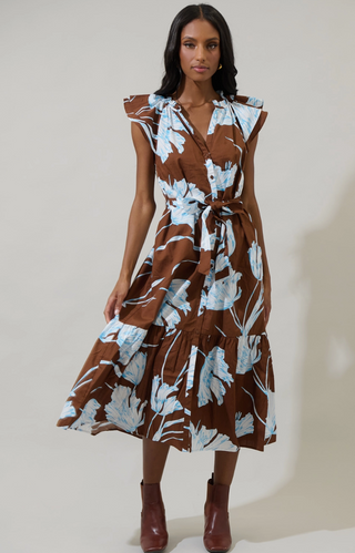 The Zico Floral Midi