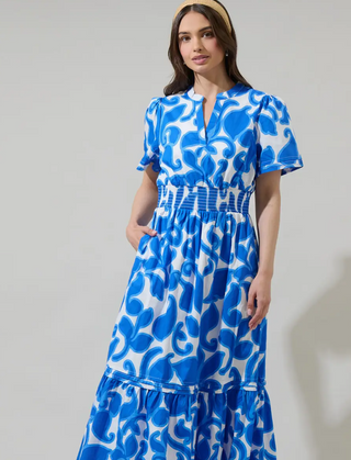 Naydine Floral Belraj Poplin Maxi Dress