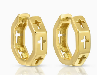 Understated Cross Huggies