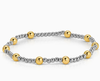 Two-Tone Stretch Bracelet 3mm/5mm