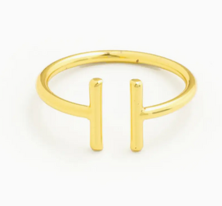 Simple Double Bar Adjustable Ring