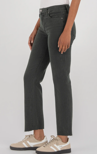 Kelsey Raw Hem Ankle Flare Jeanso