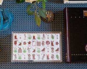 West Wind Mahjong Tiles Collegiate