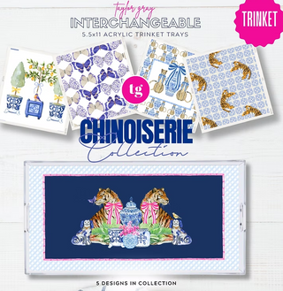 Acrylic Tray Inserts- Chinoiserie